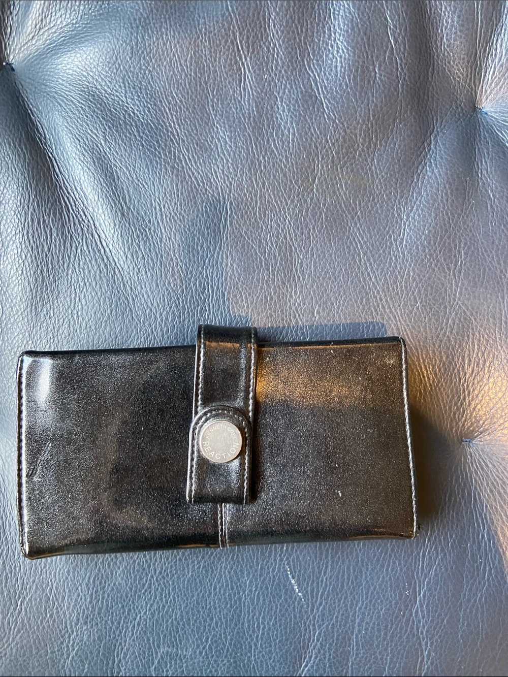 Kenneth Cole Black Patent Leather Wallet